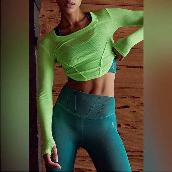 FP Movement by free people- On The Rise Leggings- color pacific - Picture 3 of 7